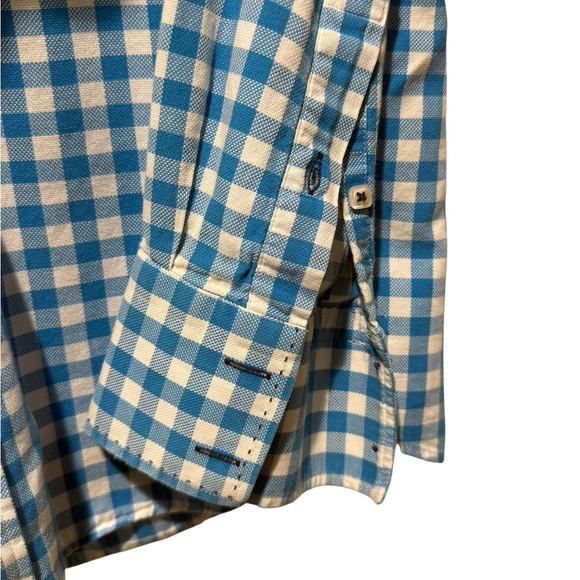 Simons Checkered Blue and White Men's Shirt - Picture 4 of 8